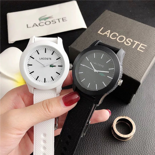 LACOSTE WATCH fashion Analog Unisex rubber watch For Men Women