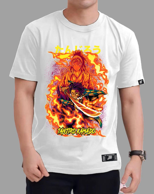 TANJIRO KAMADO VERSION 5 DEMON SLAYER REGULAR FIT ROUND NECK ANIME PREMIUM DESIGN