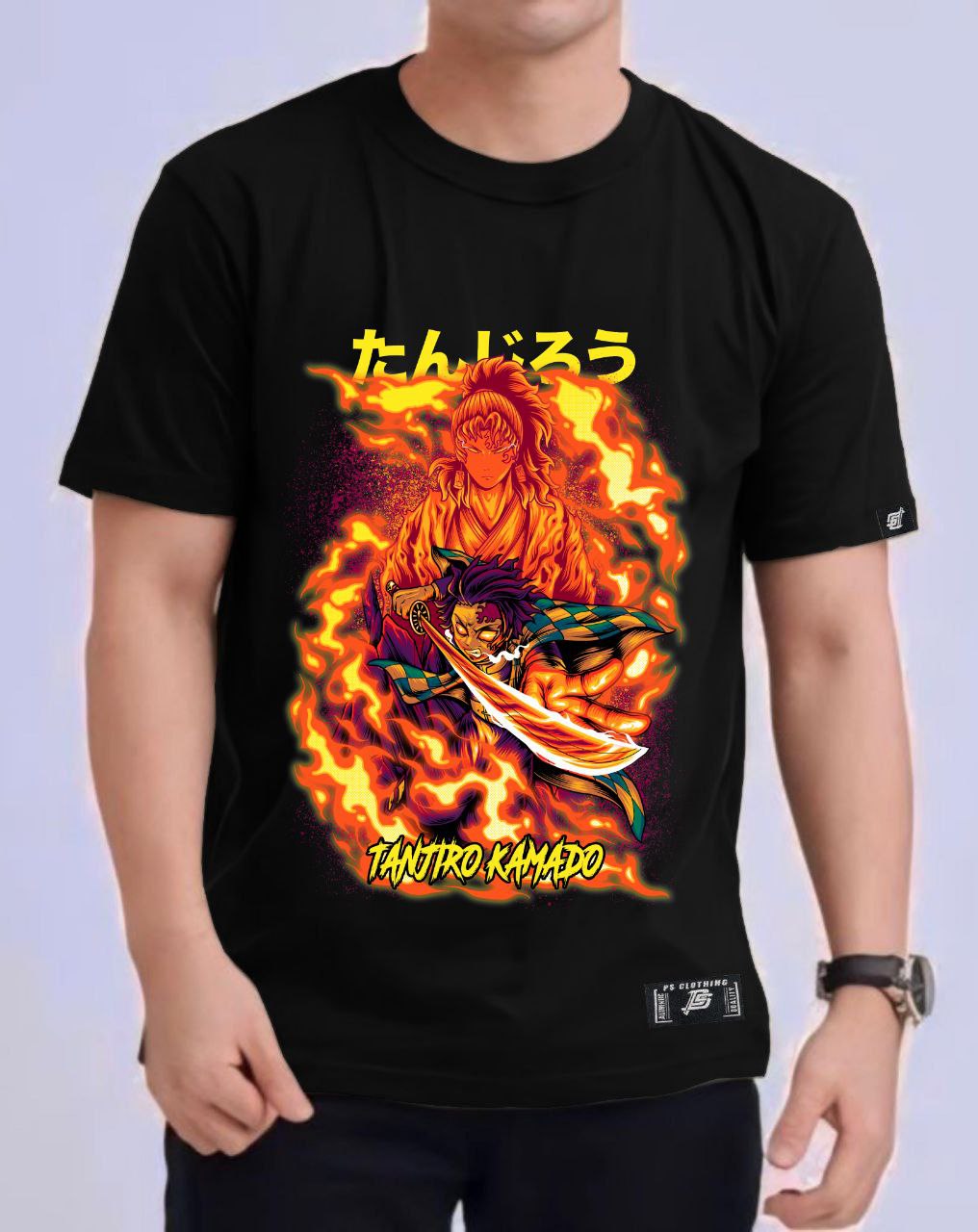 TANJIRO KAMADO VERSION 5 DEMON SLAYER REGULAR FIT ROUND NECK ANIME PREMIUM DESIGN