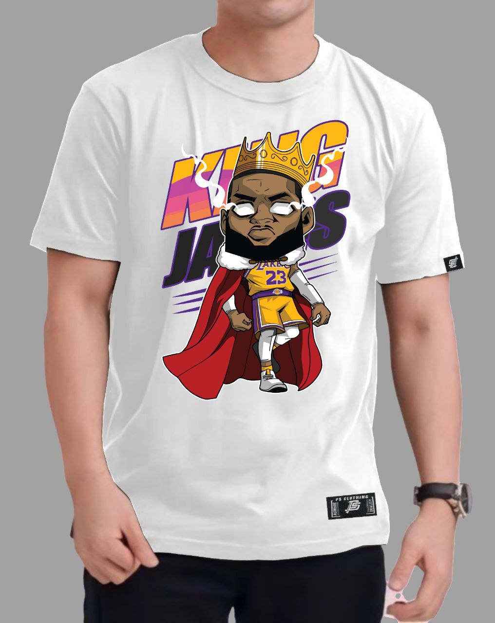 NBA ANIME "KING JAMES" ROUND NECK REGULAR FIT PREMIUM DESIGN