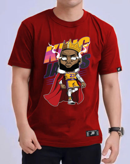 NBA ANIME "KING JAMES" ROUND NECK REGULAR FIT PREMIUM DESIGN