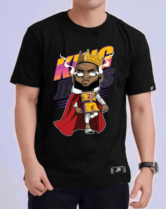 NBA ANIME "KING JAMES" ROUND NECK REGULAR FIT PREMIUM DESIGN