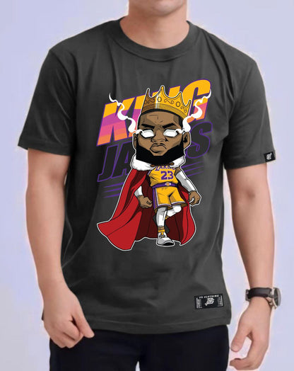 NBA ANIME "KING JAMES" ROUND NECK REGULAR FIT PREMIUM DESIGN