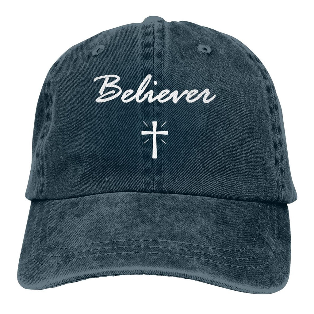 Cap Believer Cross Bible Verse Jesus Christ Love Top Quality