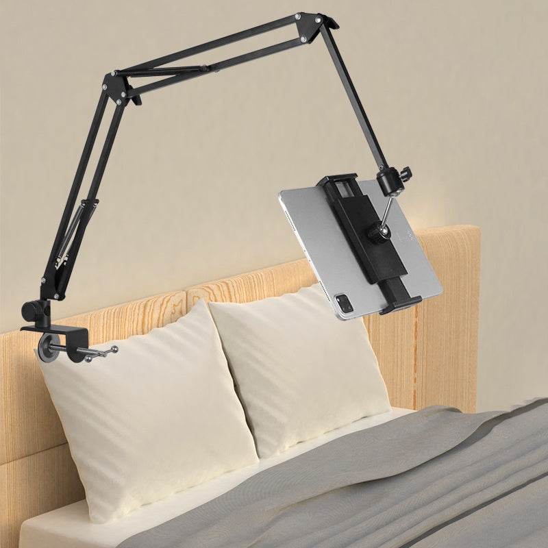 Desktop Bed Lazy Bracket Phone Stand Metal Clamp 360 Rotating Long Arms Flexible Mobile Phone Holder