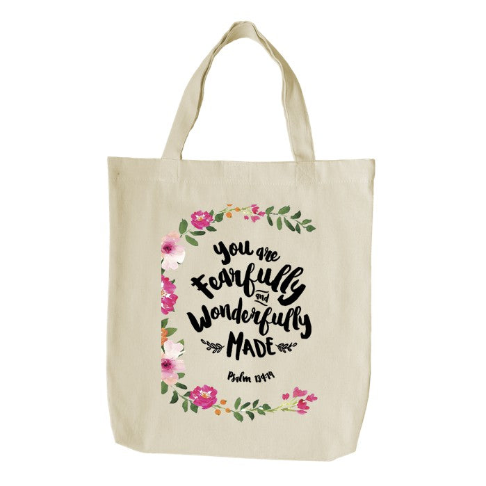 High Quality Tote Bag Bible Verse