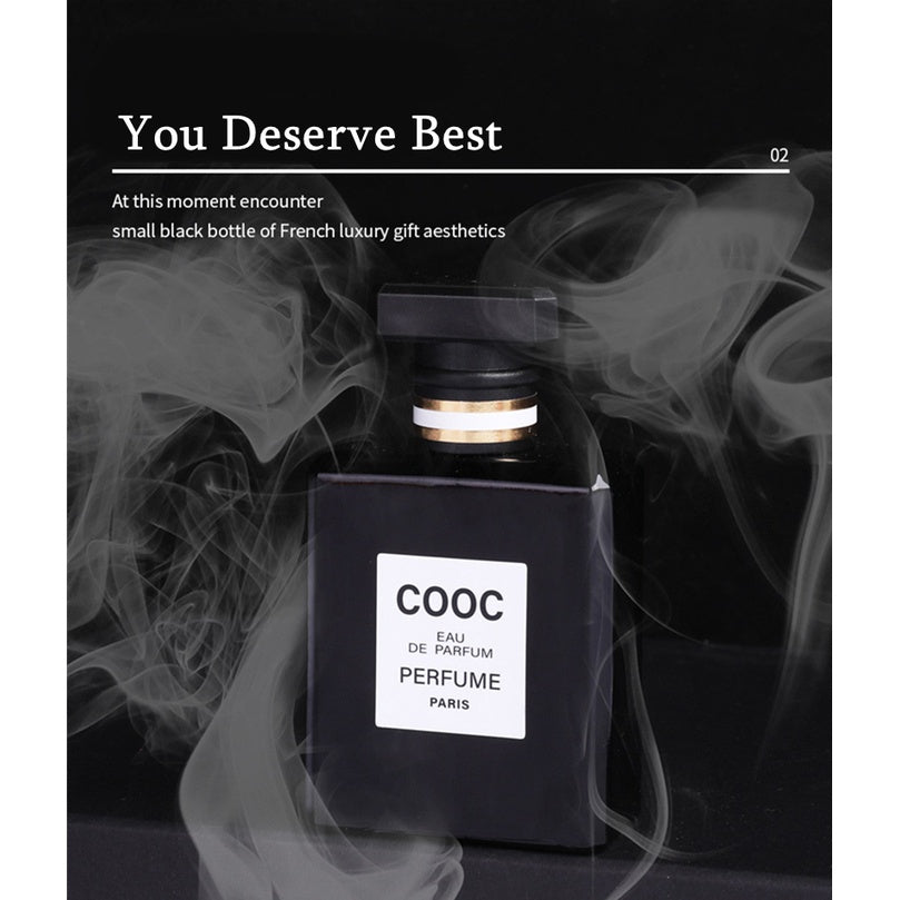 COOC Perfume 50ml Long Lasting Scent Oil Fragrance Light EDP Incense Spray Bottle Black