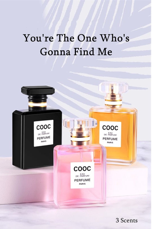 COOC Perfume 50ml Long Lasting Scent Oil Fragrance Light EDP Incense Spray Bottle Yellow