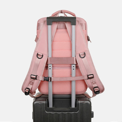 Large capacity bagpack expandable women's bag USB charging travel backpack waterproof Luggage bag