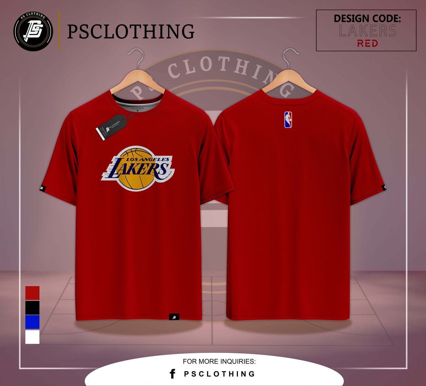 NBA SHIRT LAKERS RED