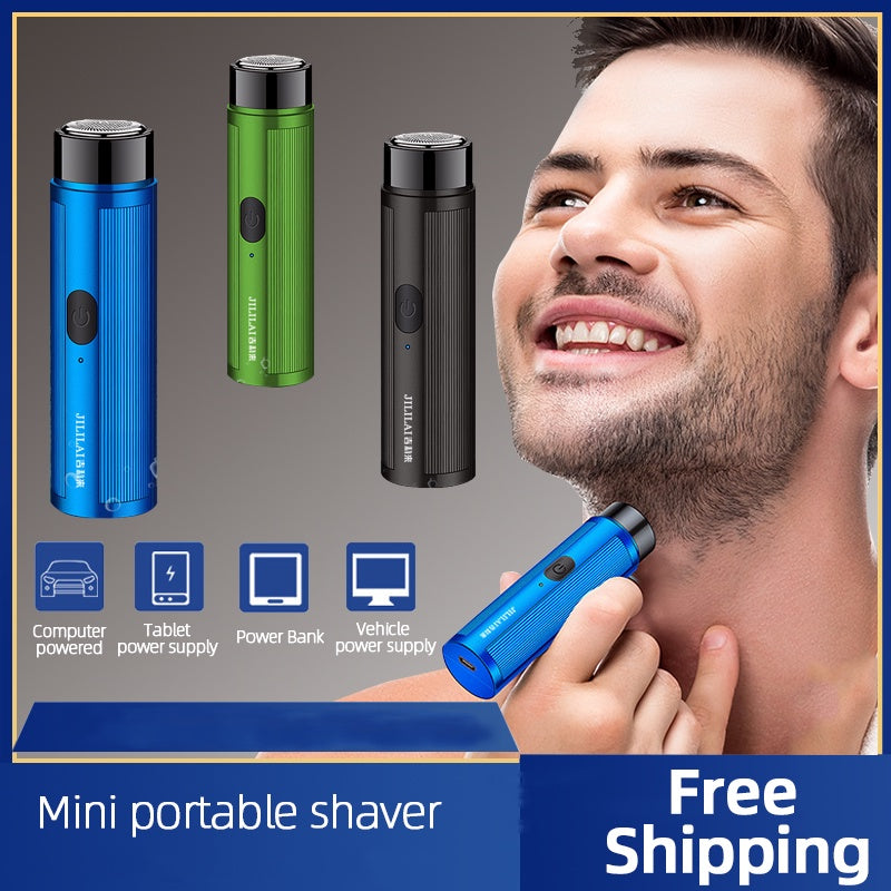 Portable Electric Shaver For Men Rechargeable Trimmer Travel Mini Razor Beard Knife