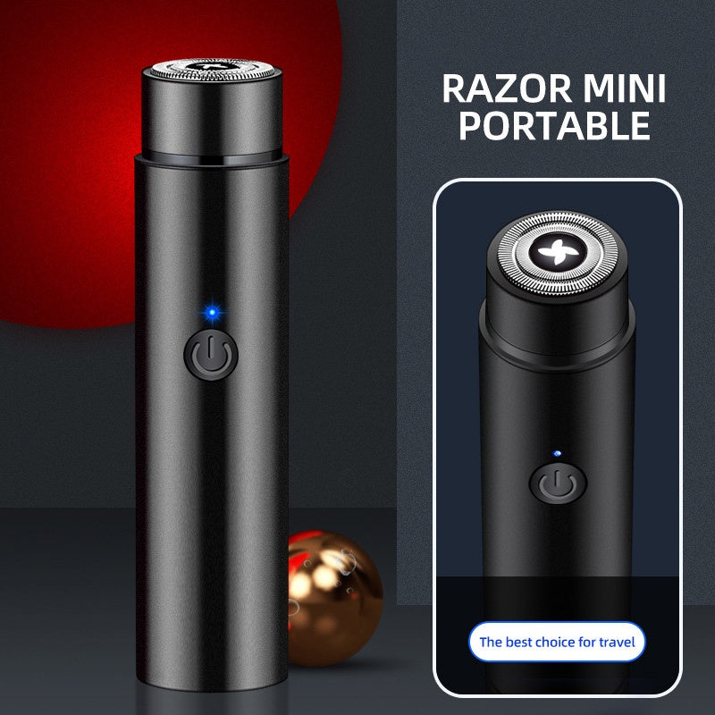 Portable Electric Shaver For Men Rechargeable Trimmer Travel Mini Razor Beard Knife