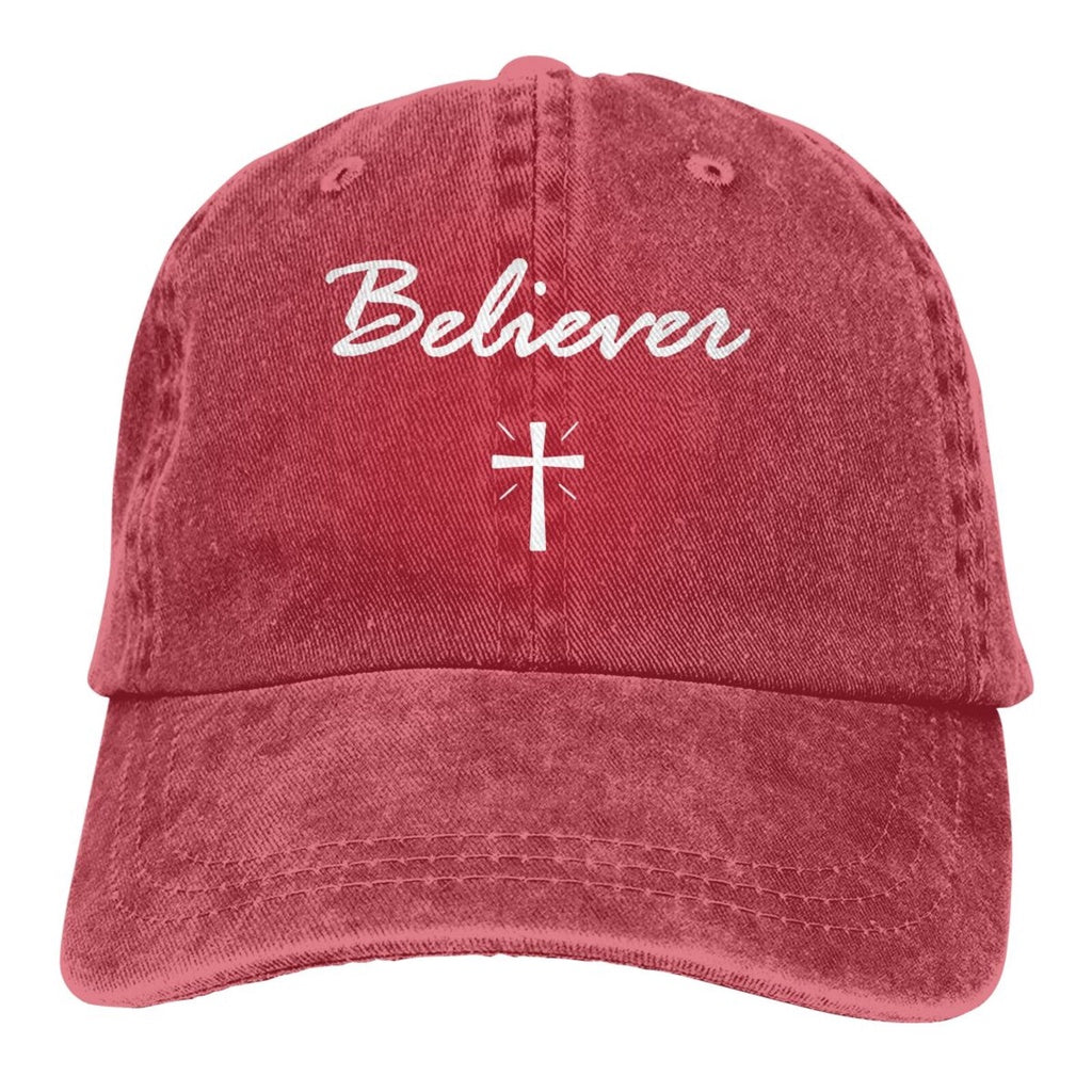 Cap Believer Cross Bible Verse Jesus Christ Love Top Quality