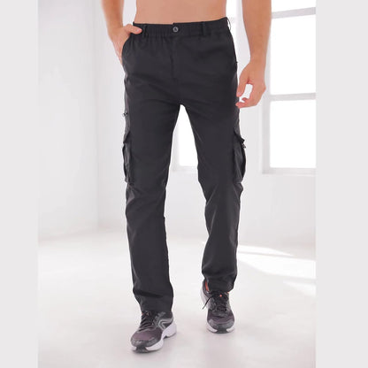 Men Outdoor Cargo Pants Lightweight Tactical Pants Black