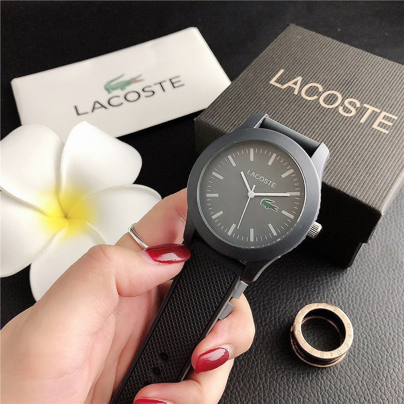 LACOSTE WATCH fashion Analog Unisex rubber watch For Men Women