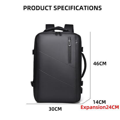 16 inch Laptop Backpacks USB charging Travel bag Men Scalable Outdoor Waterproof Luggage Bagpack