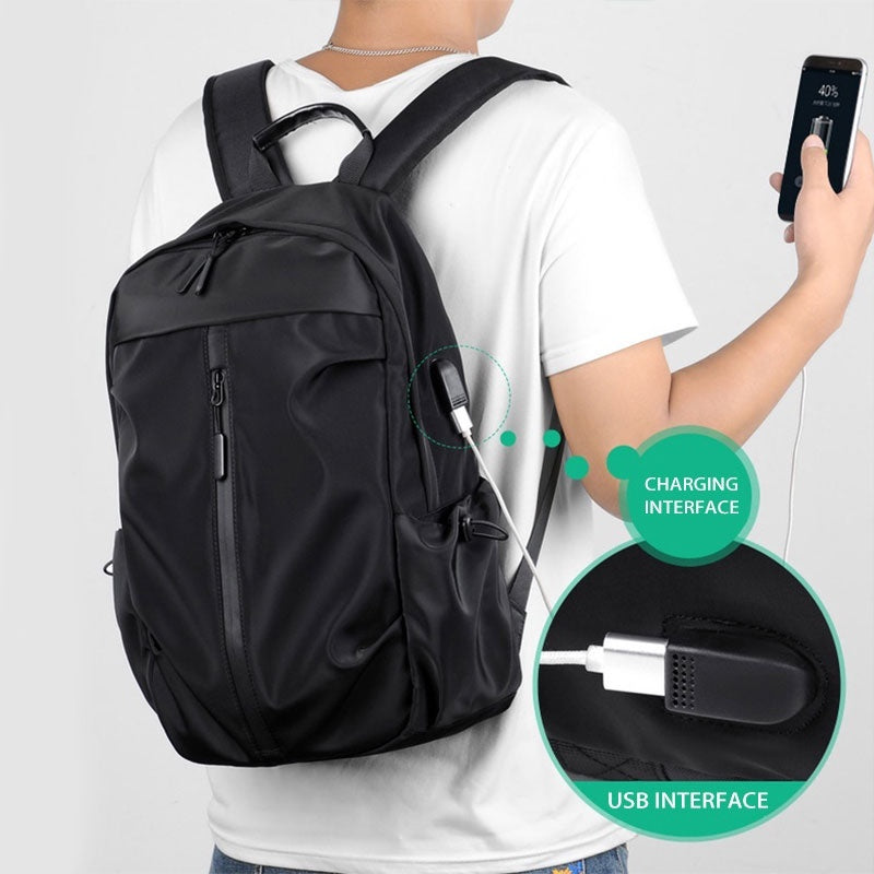 B0331 Waterproof Travel Backpack Business Laptop Backpack USB Charging School Bag Sports Bag