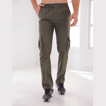 Men Outdoor Cargo Pants Lightweight Tactical Pants Green