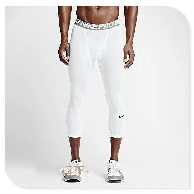 Nike Pro Combat Compression Leggings White