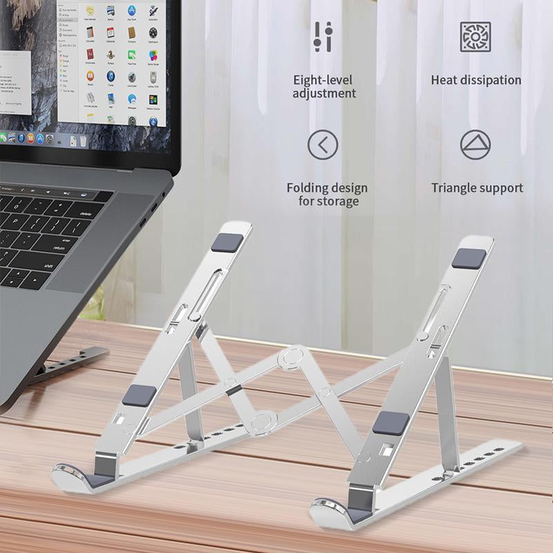 Laptop Stand With Phone Holder Laptop Holder Foldable Portable Support Stand Desktop Office 16inch