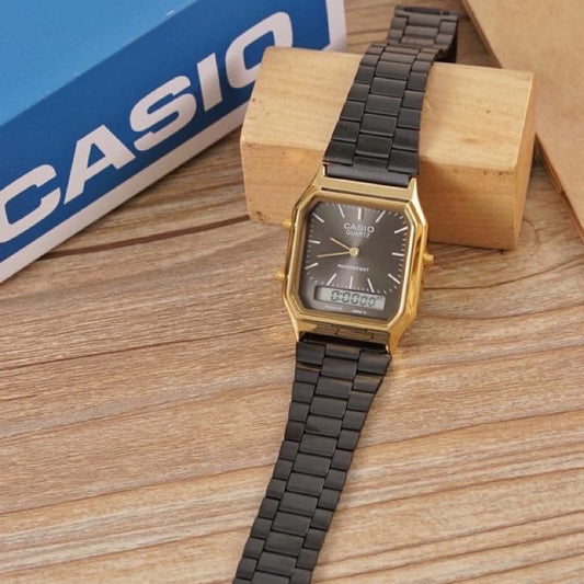 CASIO Vintage Dual Time Glass Unisex Watch