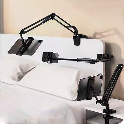 Desktop Bed Lazy Bracket Phone Stand Metal Clamp 360 Rotating Long Arms Flexible Mobile Phone Holder