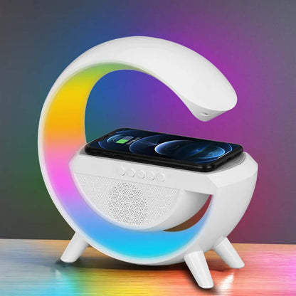 G63 Intelligent Speaker Smart Light Sound Machine Wireless Speaker Charging Phone & AlarmClock RGB