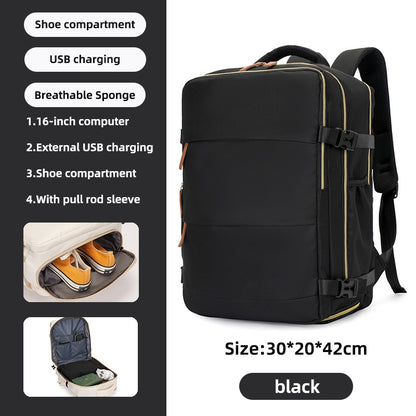 travel backpack for women large capacity 16 inch backpack waterproof Outdoor Luggage shoe bag men