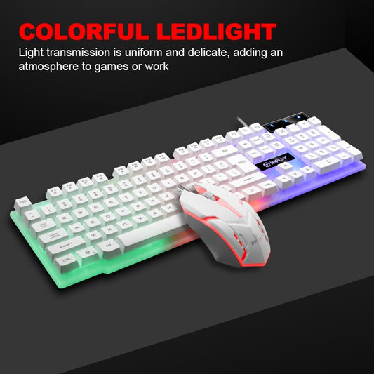 INPLAY STX200 Rainbow Backlit Gaming Keyboard and Mouse (USB)