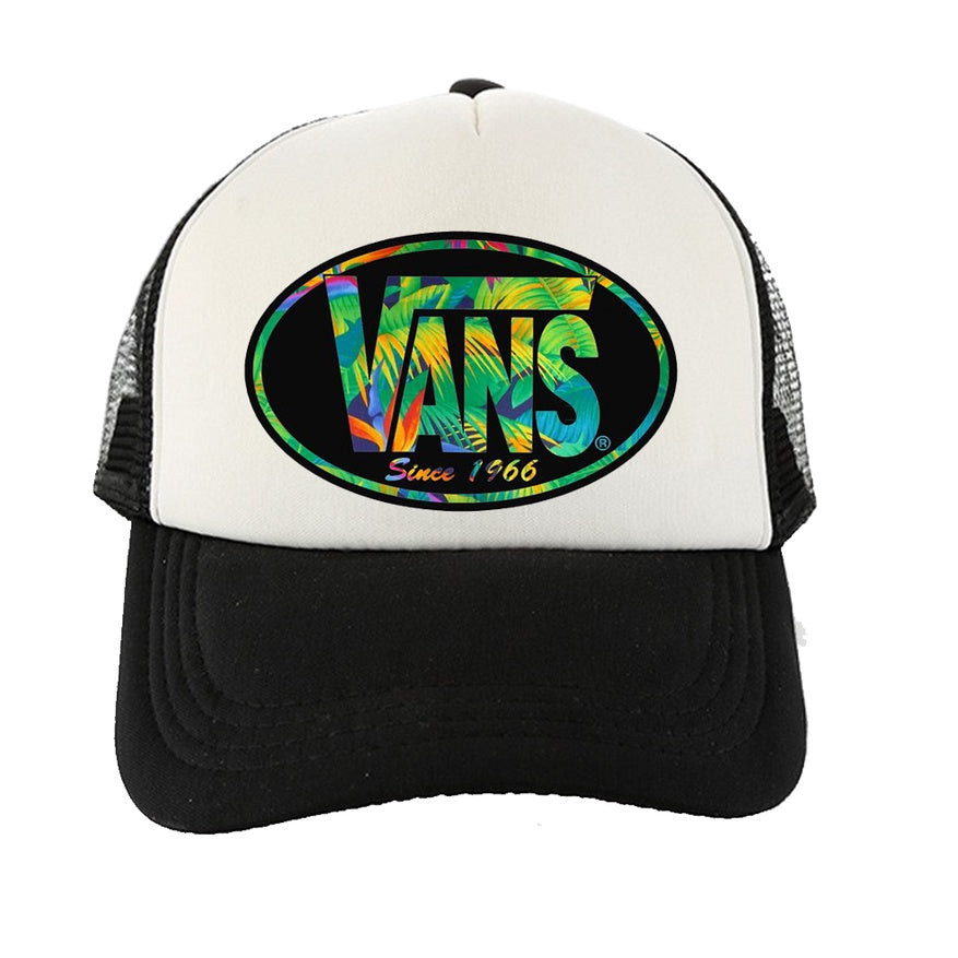 Vans Trasher Sporty Fashionable Stylish Printed Tracker Caps Net Cap Mesh Cap