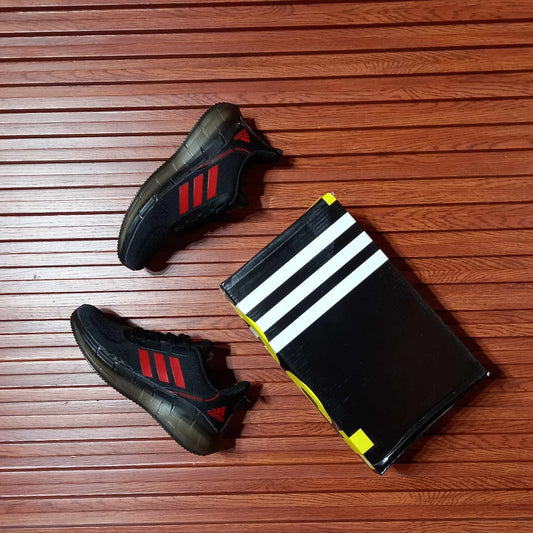 Adidas Running Shoes "Black Red" (WOMEN)