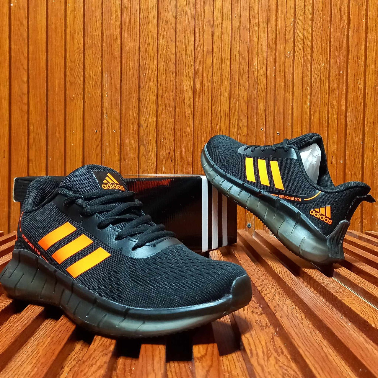 Adidas Running Shoes "Black Orange"