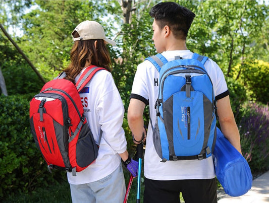 Men's Nylon Backpack Travel Bag For Hiking Traveling Outdoor Unisex Bags