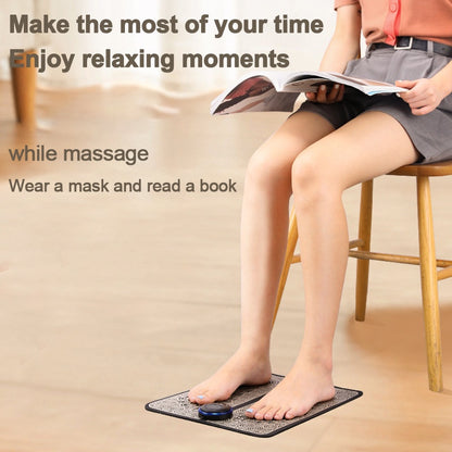 Electric EMS Foot Massage Pad Feet Acupuncture Stimulator Massager Foot Massage Cushion