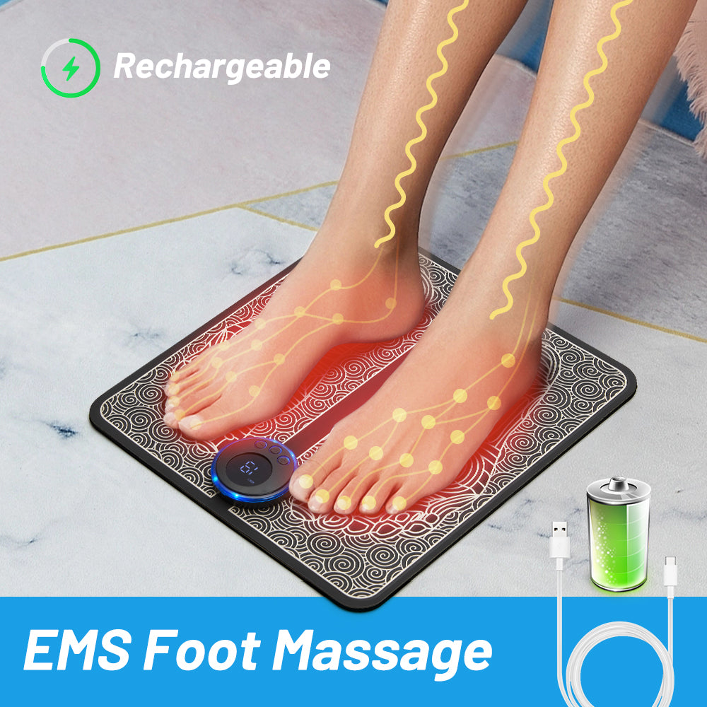 Electric EMS Foot Massage Pad Feet Acupuncture Stimulator Massager Foot Massage Cushion