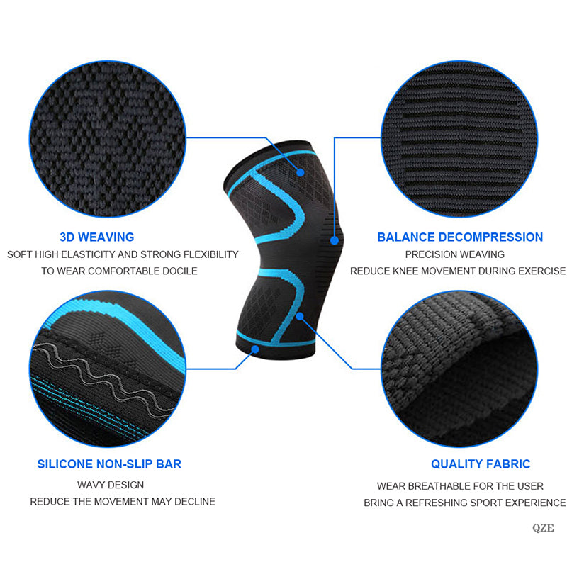 Sport Elastic Knee Pads Breathable Fitness Kneepad Brace Sport Compression Knee Pad Patella Support