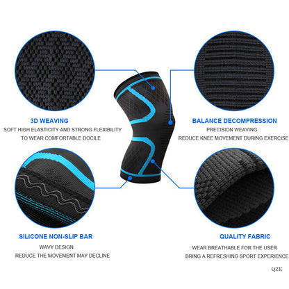 Sport Elastic Knee Pads Breathable Fitness Kneepad Brace Sport Compression Knee Pad Patella Support