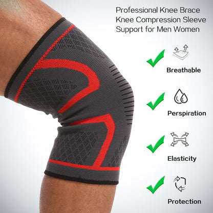 Sport Elastic Knee Pads Breathable Fitness Kneepad Brace Sport Compression Knee Pad Patella Support