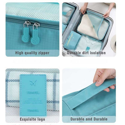 6 In 1Pcs Travel Bag Organizer Clothes Luggage Storage Bag Underwear Cosmetic Travel Organizer Bag