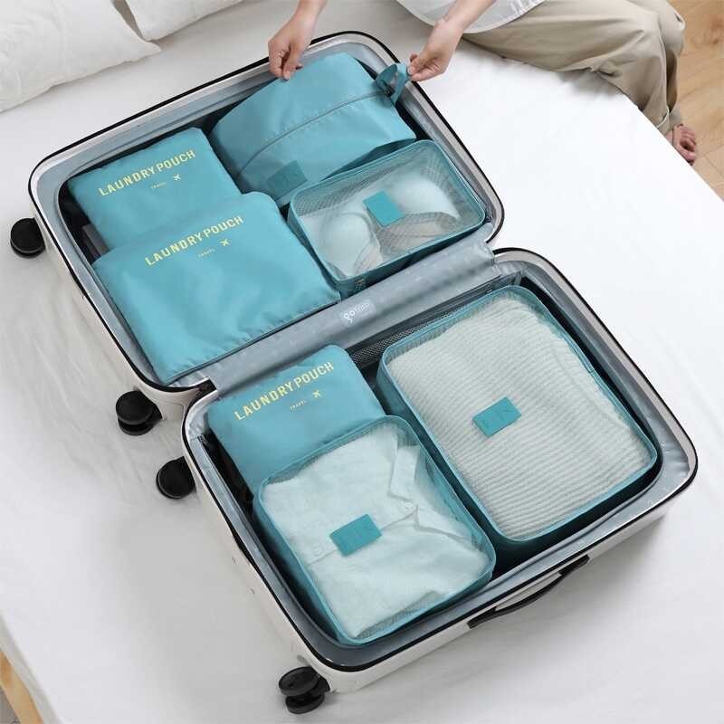 6 In 1Pcs Travel Bag Organizer Clothes Luggage Storage Bag Underwear Cosmetic Travel Organizer Bag