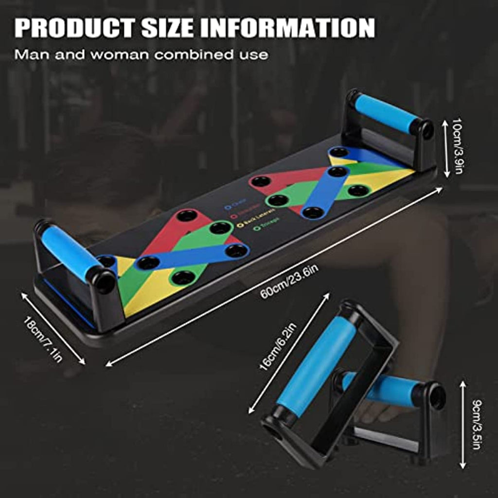 12 In 1 Body Building Push Up Rack Board System Fitness Comprehensive Exercise Workout Training