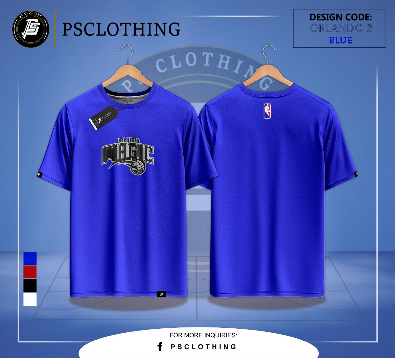 NBA SHIRT ORLANDO MAGIC BLUE VERSION 2