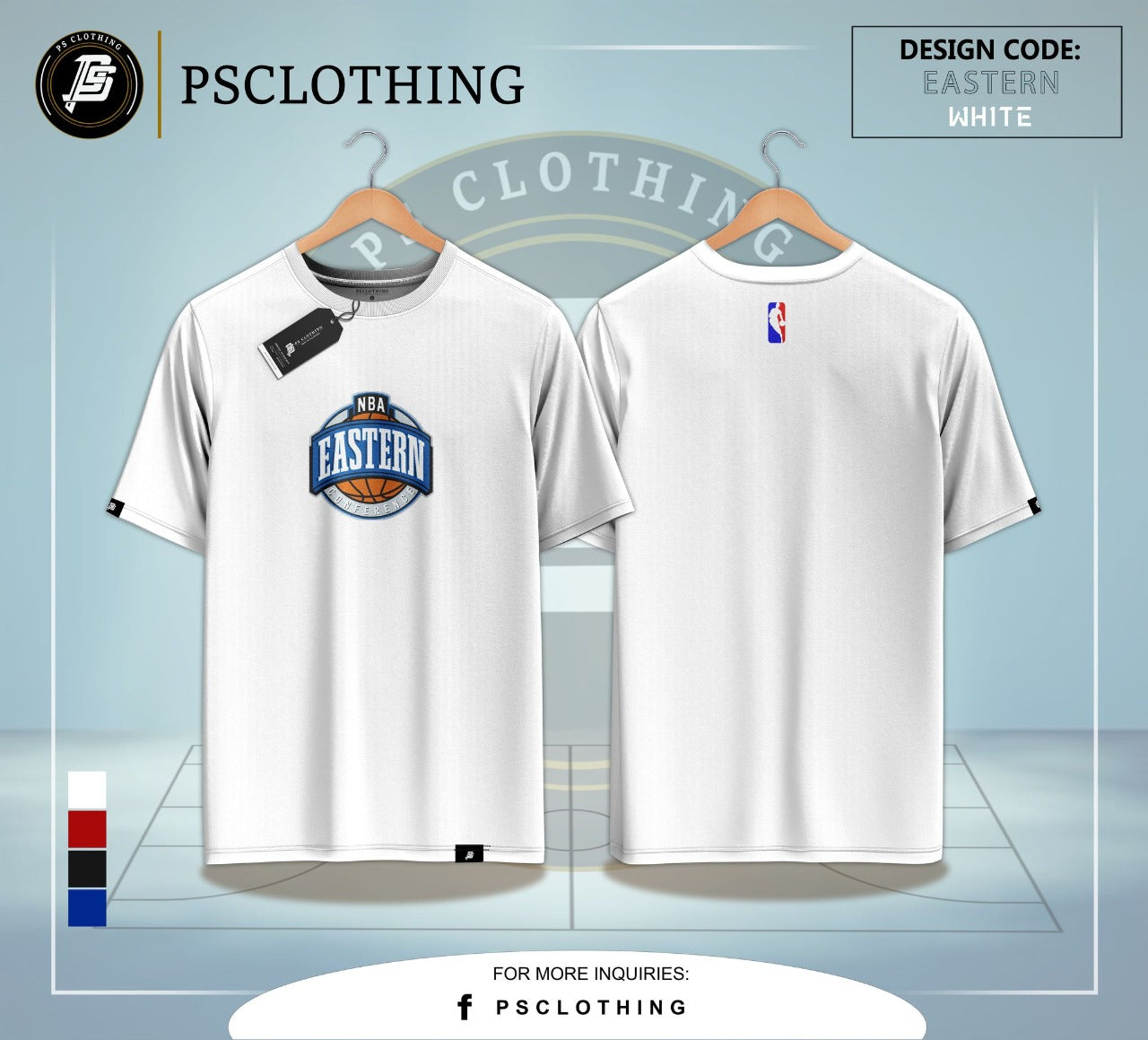 NBA SHIRT EASTERN WHITE