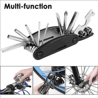 MTB Bike 16 in 1 Tools Road Bicycle Allen Wrench Pocket Tools Repair Tool set Multifunction Tools