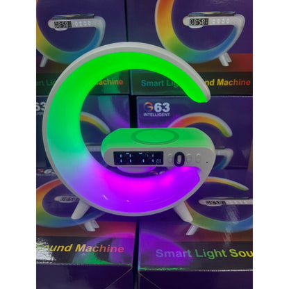 G63 Intelligent Speaker Smart Light Sound Machine Wireless Speaker Charging Phone & AlarmClock RGB