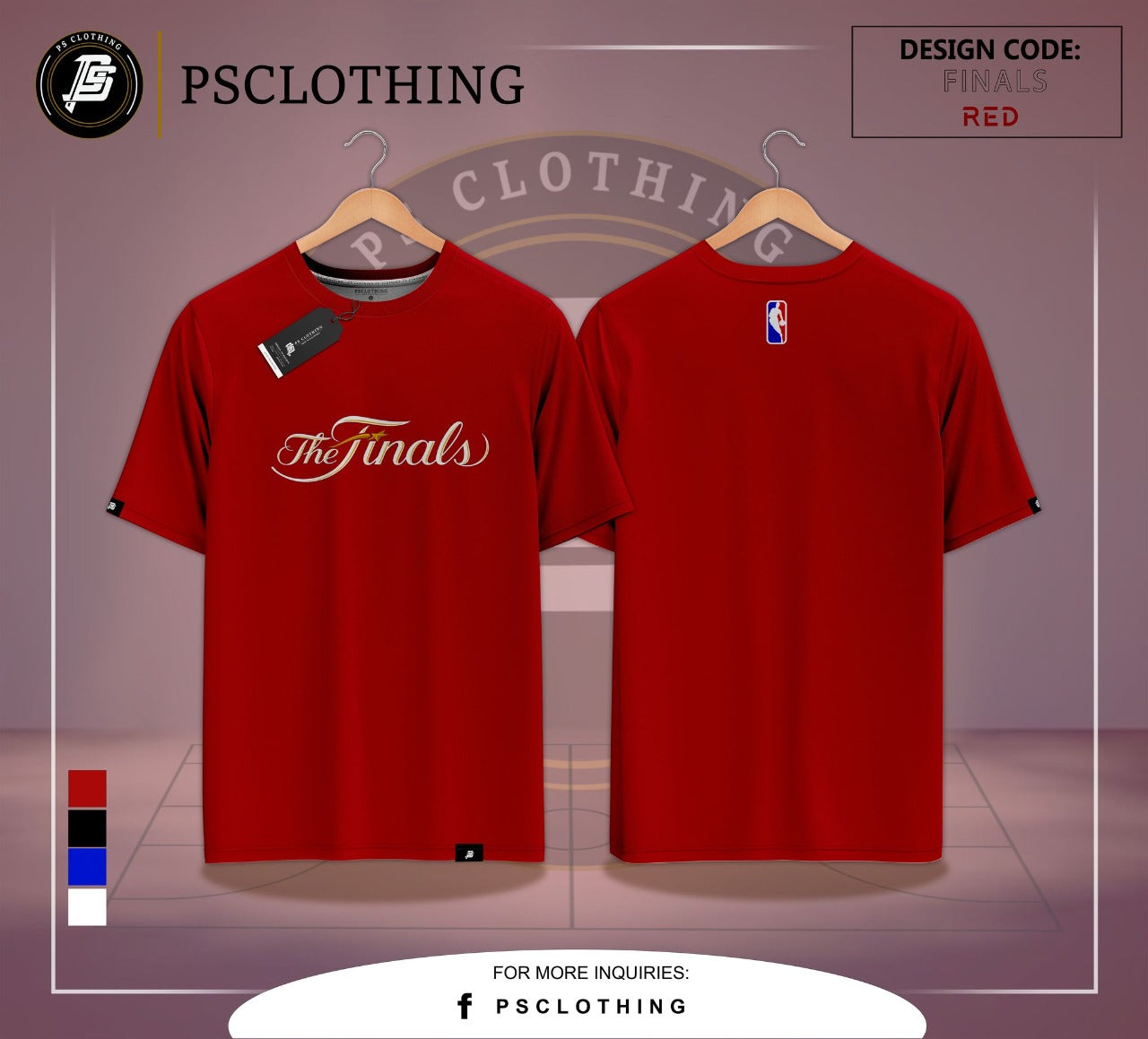 NBA SHIRT "THE FINALS" RED