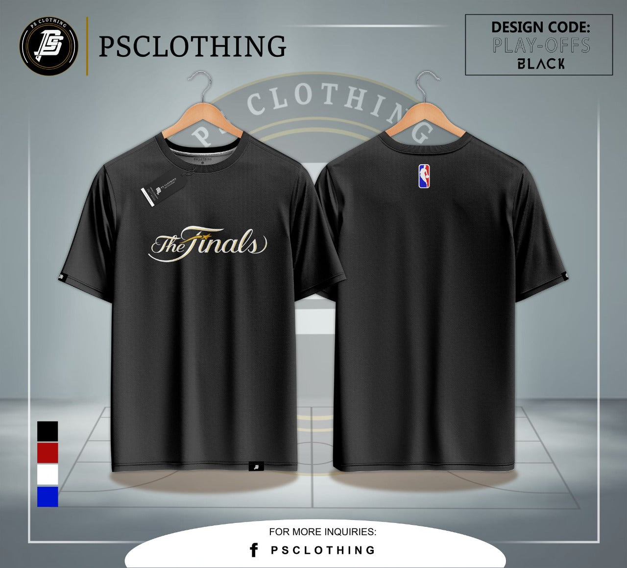 NBA SHIRT "THE FINALS" BLACK