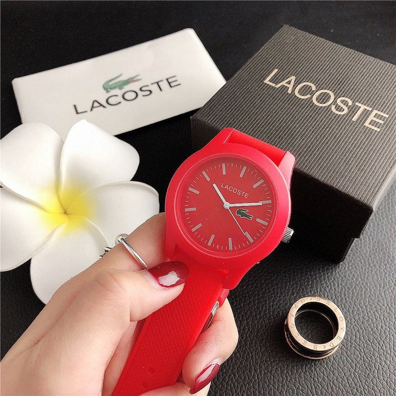 LACOSTE WATCH fashion Analog Unisex rubber watch For Men Women