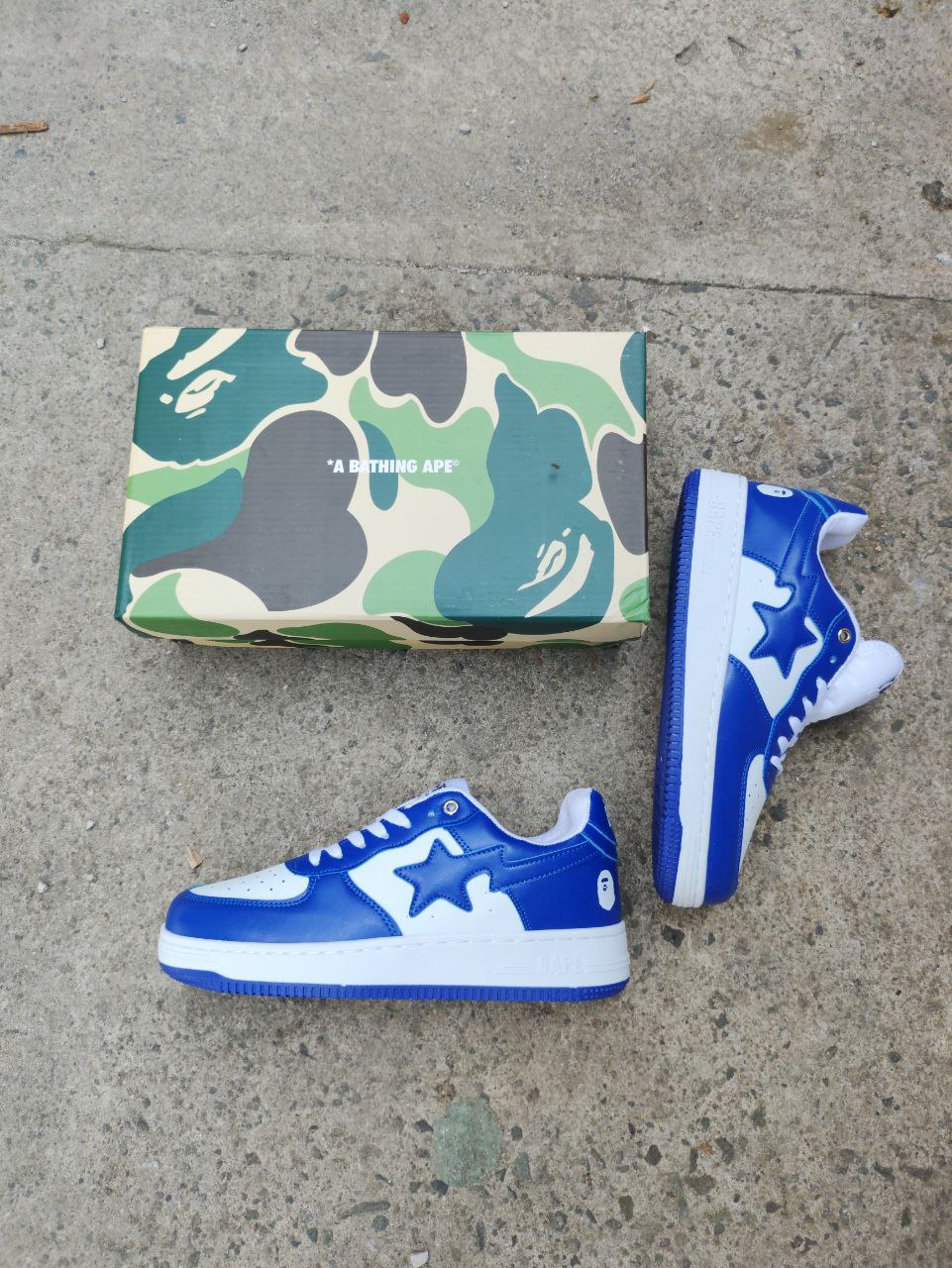 A Bathing Ape Bape Sta Low Royal Blue