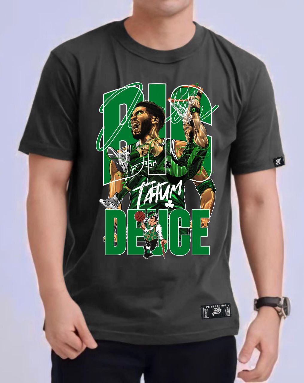 NBA JASON TATUM BIG DEUCE VERSION 2 ROUND NECK REGULAR FIT PREMIUM DESIGN